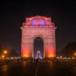 x-india-gate-illuminated-majestic-nighttime-glow-experience-mesmerizing-beauty-night-as-iconic-monument-glows-under-366201102